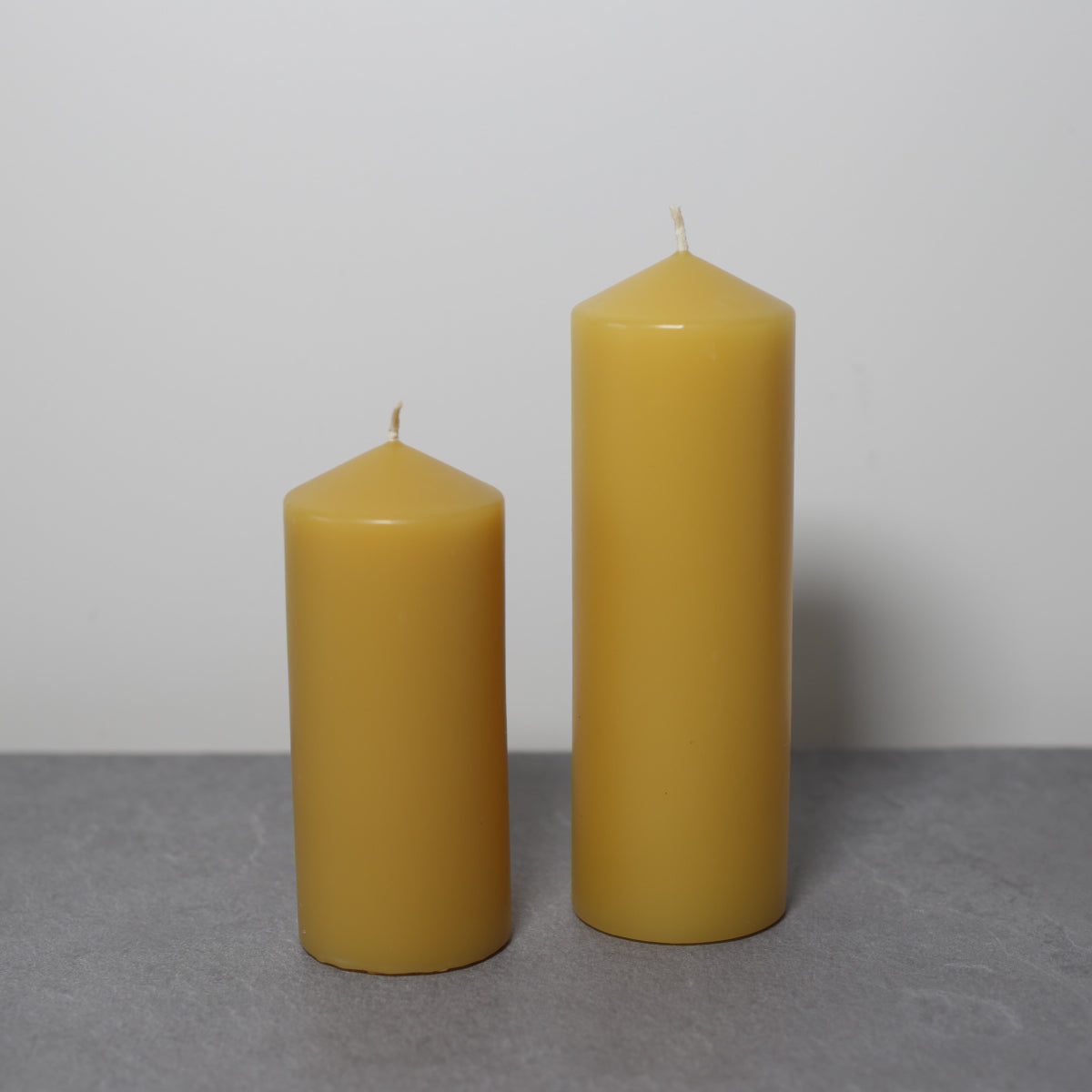 Beeswax pillar candle 200mm