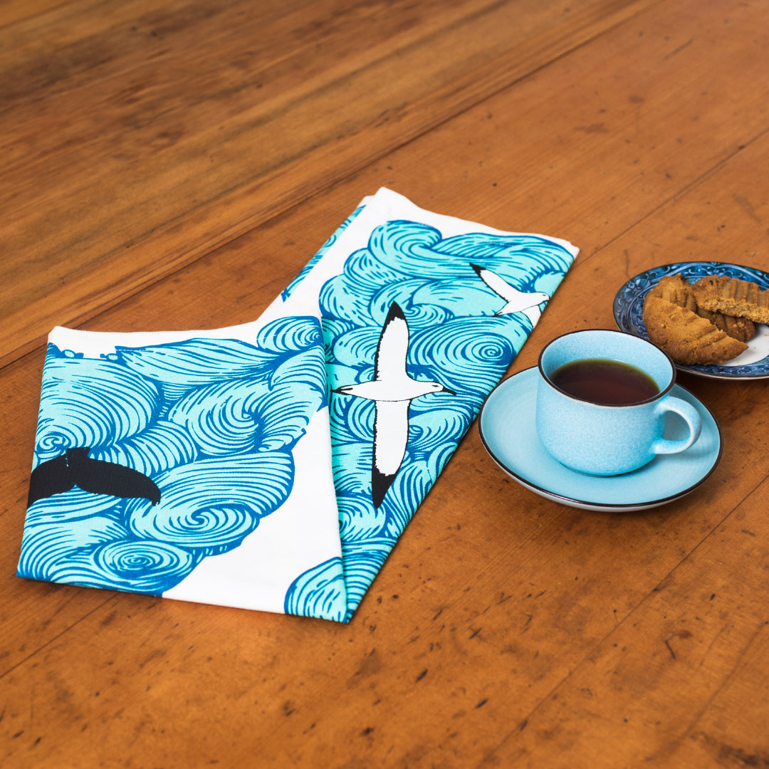 'Earth Sea Sky' Tea Towel