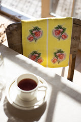 Vintage Rose Linen Tea Towels