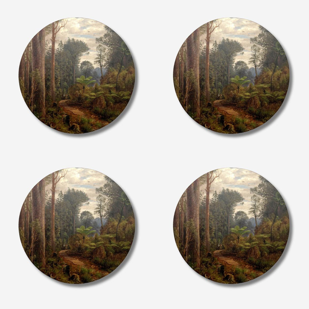 Coasters set from the Te Papa Collection 'Among the Kauris'