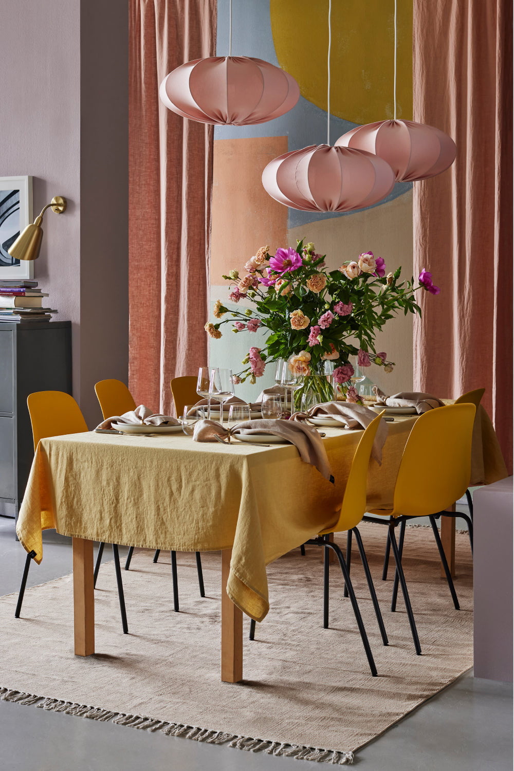 European Linen 'Honey' Table Cloth