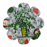 Flower power plant pot placemat